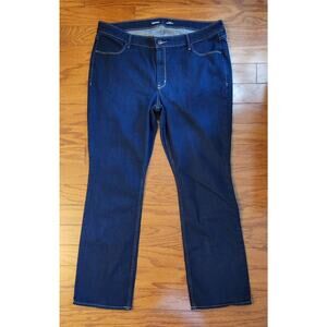 Old Navy Jeans Women Size 18 Mid-Rise WOW Boot-Cut Dark Denim Jeans